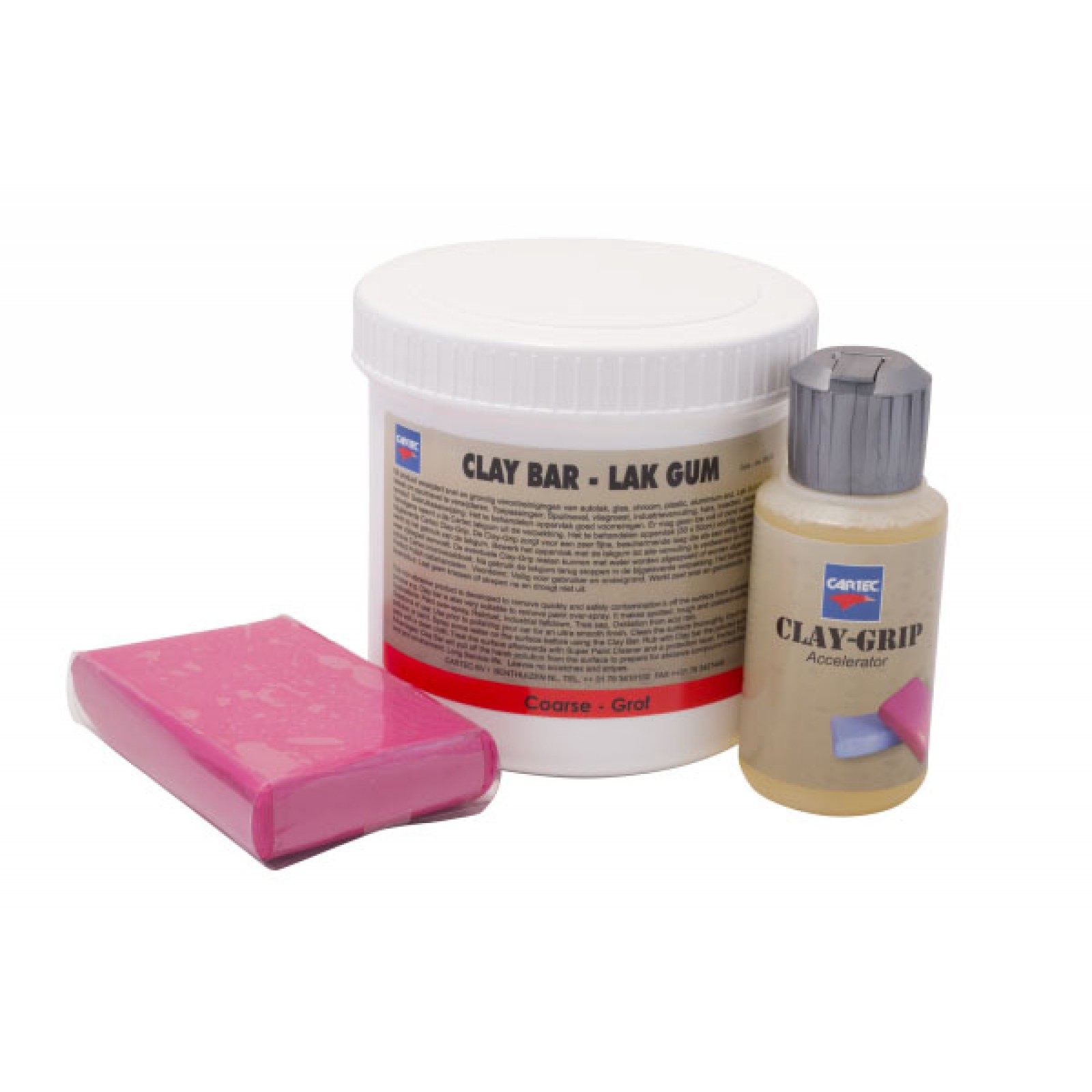 Lakgum Grof/Rood (Incl. 100ml Clay Grip) 200gr